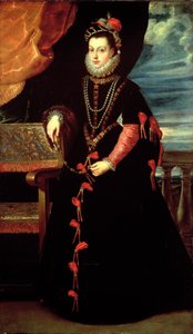 Isabelle de Valois spanyol királynő, II. Fülöp feleségének portréja alkotó: Peter Paul Rubens