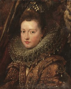 Margherita Gonzaga hercegnő portréja, mellig érő - töredék (olaj, vászon) alkotó: Peter Paul Rubens