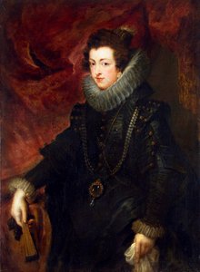Erzsébet francia királyné portréja 1602-1644, spanyol királynő hitvese, c1628-1629 alkotó: Peter Paul Rubens
