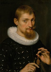 Férfi, esetleg építész vagy geográfus portréja, 1597 (olaj, réz)