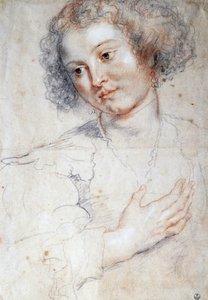 Női portré (Tanulmány Szent Apollónia portréjához) (rajz alkotó: Peter Paul Rubens