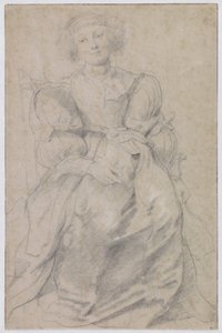 Portret van Hélène Fourment alkotó: Peter Paul Rubens
