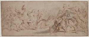 A rómaiak és a szabinok kibékülése, c. 163235. alkotó: Peter Paul Rubens