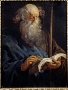 Szent Tamás apostol ábrázolása Peter Paul (Pierre-Paul) Rubens (vagy Peter Paul vagy Petrus Paulus) festménye (1577-1640) 17. század V. 1,08x0,84 m Madrid, Prado Múzeum alkotó: Peter Paul Rubens