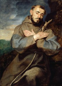 Szent Ferenc, 1615 körül (olaj, tábla) alkotó: Peter Paul Rubens