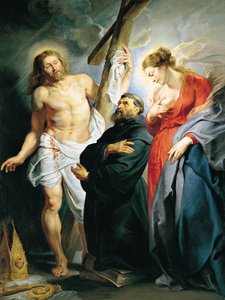 Szent Ágoston Krisztus és Szűz között alkotó: Peter Paul Rubens