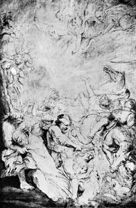 Vázlat Szent Livin vértanúságáról, c1633, 1933. alkotó: Peter Paul Rubens