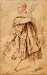 Tanulmány egy alabárdosról alkotó: Peter Paul Rubens