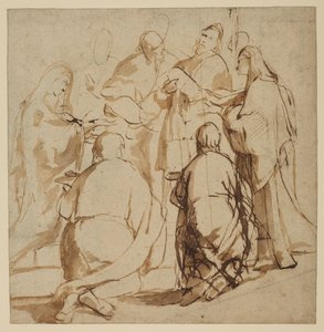 Tanulmányok a templomi bemutatóhoz alkotó: Peter Paul Rubens