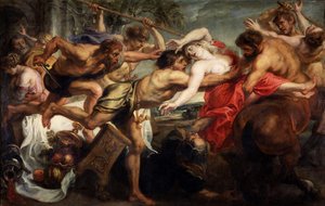 Hippodamia elrablása, avagy lapitok és kentaurok, 1636-1638 alkotó: Peter Paul Rubens