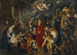 A mágusok imádása, 1610-1620 alkotó: Peter Paul Rubens