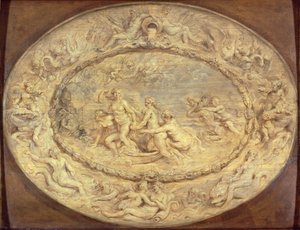 Vénusz születése, 1632-33 körül (fekete kréta és olaj a panelen) alkotó: Peter Paul Rubens