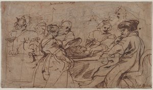 Heródes ünnepe recto Tomyris Cyrus fejével verso, c. 1637-1638. alkotó: Peter Paul Rubens