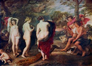 A párizsi ítélet, c1635-1638, 1912. alkotó: Peter Paul Rubens