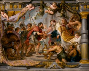 Ábrahám és Melkisédek találkozása, 1626 körül alkotó: Peter Paul Rubens