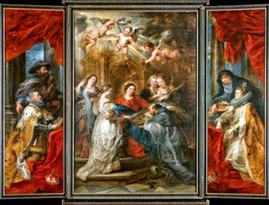 Szent Ildefonzusz triptichonja alkotó: Peter Paul Rubens
