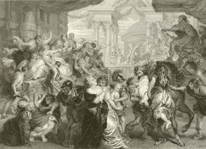 A szabinok megerőszakolása alkotó: Peter Paul Rubens