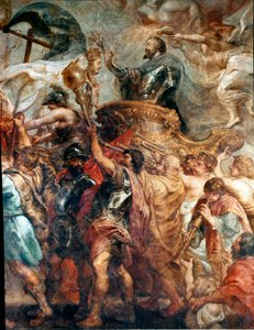 Henri IV diadalmas bejárata Párizsban (Részlet) (olaj, vászon alkotó: Peter Paul Rubens