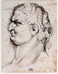 Titusz, az első tizenkét Caesar közül nyolc tíz rajzából, Giovanni da Cavino érmei után (toll és tinta papíron) alkotó: Peter Paul Rubens