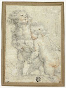 Két Putti bárányhússal alkotó: Peter Paul Rubens