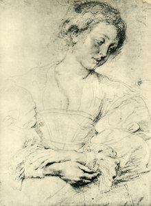 Fiatal nő összekulcsolt kézzel, 1629-1630, 1943. alkotó: Peter Paul Rubens