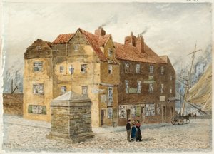 Sandgate (Portland Arms Inn) (ceruza és akvarell papíron, kártyán)