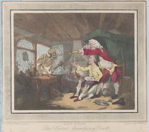 Az orvos elbocsátja a halált, 1785., 1785