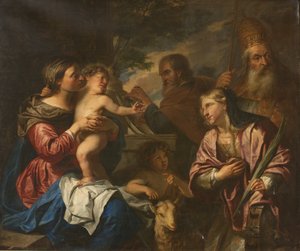 Szent Katalin misztikus házassága alkotó: Peter Thys