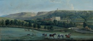 Chatsworth kilátása délnyugat felől (olaj, vászon) alkotó: Peter Tillemans