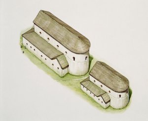 Első szász templom, Szent Ágoston apátság, Canterbury, Kent, 20. század vége vagy 21. század eleje