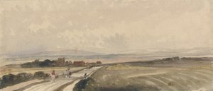 Yorkshire Road (akvarell és grafit papíron) alkotó: Peter de Wint