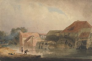 Riverside Scene Old Mill, 1805-10. alkotó: Peter de Wint