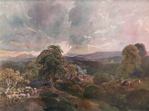 Sackbridge Hall, Lowther közelében, 1928 alkotó: Peter de Wint