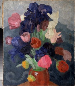Virágcsokor - Pjotr ​​(Piotr, Petr) Savvich Utkin (Utkin) (1877-1934) festménye, olaj, vászon