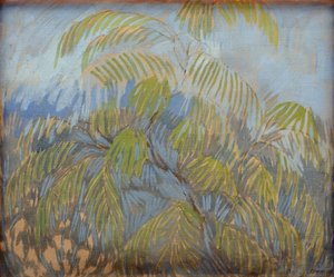 Mimosa par Utkin, Pjotr Savvich (1877-1934). Olajfestmény