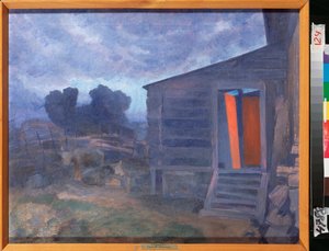 Kék táj (Blue Landscape) - Pjotr ​​(Piotr, Petr) Savvich Utkin (Utkin) (1877-1934) festménye, olaj, vászon - orosz művészet