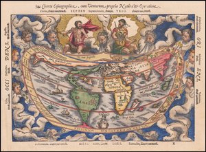 1544-es térkép - Charta Cosmographica, Cum Ventorum Propria Natura et Operatione