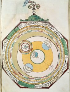 A Hold mozgásának táblázata a Naphoz viszonyítva, az Astronomicum Caesareumból