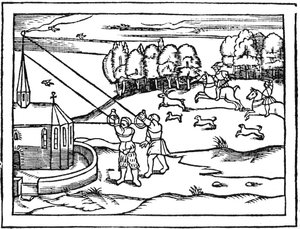 Asztrolábiumok segítségével a torony magasságának kiszámításához, 1539
