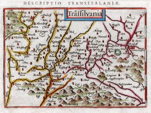 Erdély térképe 1616 alkotó: Petrus Bertius