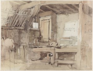 Az Oosterbeek-i Klingelbeek-ház asztalosműhelyének sarka alkotó: Petrus Franciscus Greive