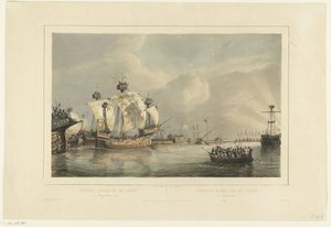 Gouwe-i csata, 1304 Tengerészeti csata a Gouwe-n 1304. augusztus 11. / Combat naval sur la Goude 11 Aout 1304 (cím az objektumon)