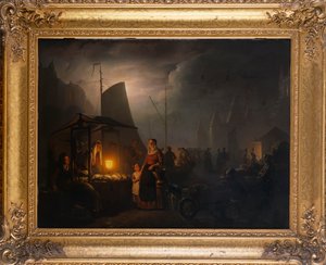 Piactér éjjel, Brüsszel, 1870