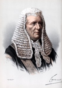 Hugh NcCalmont Cairns, 1. Earl Cairns, Nagy-Britannia lordkancellárja, 1890 körül. alkotó: Petter and Galpin Cassell