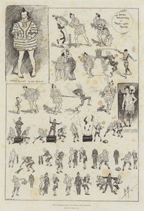 A Harlequinade a Drury Lane Színházban alkotó: Phil May