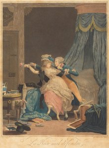 A rosszul védett rózsa alkotó: Philibert-Louis Debucourt