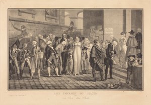 Reggeli versenyek, avagy egy gazdag ember ajtaja alkotó: Philibert-Louis Debucourt