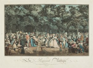 A nyilvános sétány alkotó: Philibert Louis Debucourt