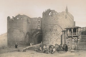 Szaladin fellegvárának kapuja alkotó: Philibert Joseph Girault de Prangey