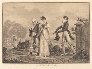 A fiatal hölgy alkotó: Philibert Louis Debucourt